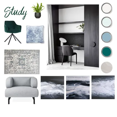 Study Interior Design Mood Board by CViljoen on Style Sourcebook