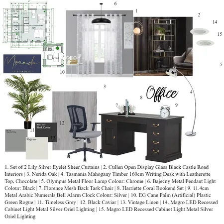 Module 9 Office Interior Design Mood Board by Brenda Maps on Style Sourcebook