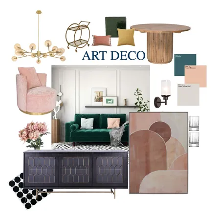 Art Deco Interior Design Mood Board by nicoleruxton on Style Sourcebook