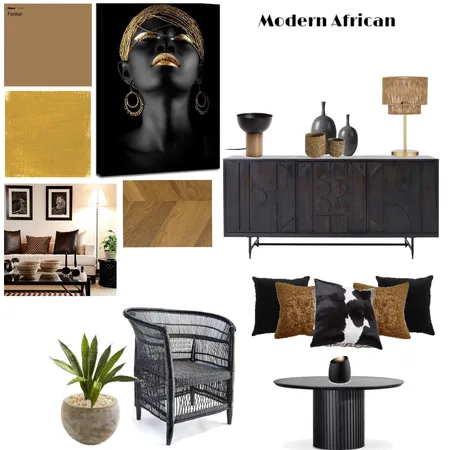 MODERN AFRICAN STYLE Interior Design Mood Board by HannahKD on Style Sourcebook