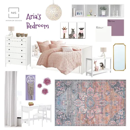 Aria's bedroom C Interior Design Mood Board by Nis Interiors on Style Sourcebook