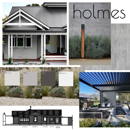 Holmes exterior Interior Design Mood Board by Dimension Building on Style Sourcebook