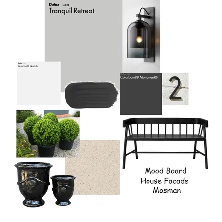 House Facade Mosman Interior Design Mood Board by designbykmc on Style Sourcebook