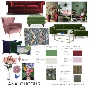 Analogous Mood Board A-6 Interior Design Mood Board by RobynLewisCourse on Style Sourcebook