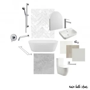 Main Bathroom Ideas Interior Design Mood Board by KylieKSID on Style Sourcebook