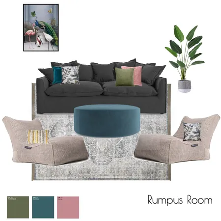 Rumpus Room-dark option Interior Design Mood Board by Carolyn Mehr Interiors on Style Sourcebook