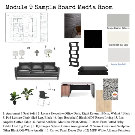 Media Room Interior Design Mood Board by sue wells on Style Sourcebook
