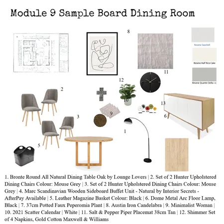Dining Room Interior Design Mood Board by sue wells on Style Sourcebook