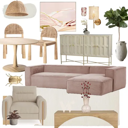 Modern Blush & French Provincial Meet Inspiration Interior Design Mood Board by The Whole Room on Style Sourcebook