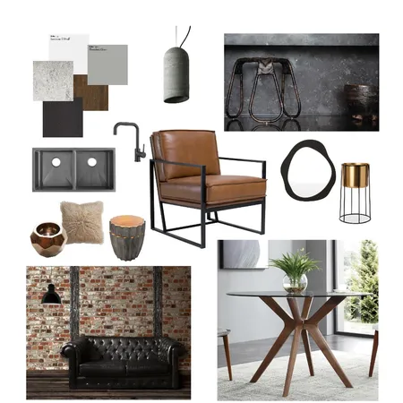Industrial Interior Design Mood Board by ecco designs on Style Sourcebook