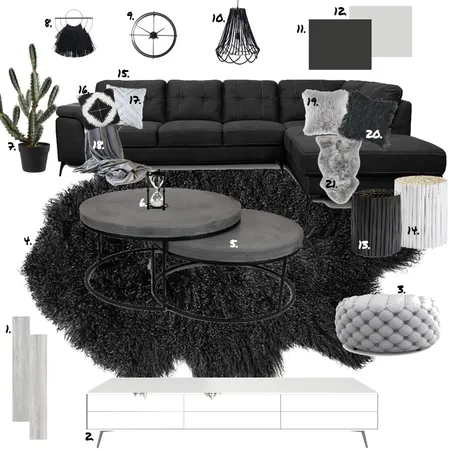 Living Room Sample Board Interior Design Mood Board by Savvy & Co. on Style Sourcebook