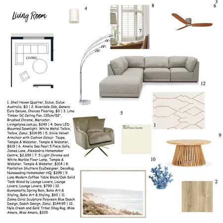 LIVING ROOM Interior Design Mood Board by EllenZhang on Style Sourcebook