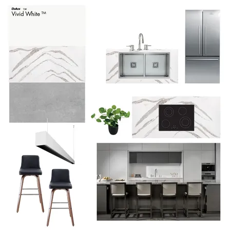 Kitchen and Bar - Grayscale Interior Design Mood Board by sulo.creatives on Style Sourcebook