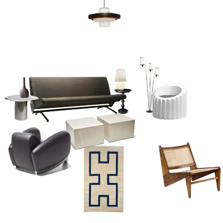 Mid century modern Interior Design Mood Board by P on Style Sourcebook