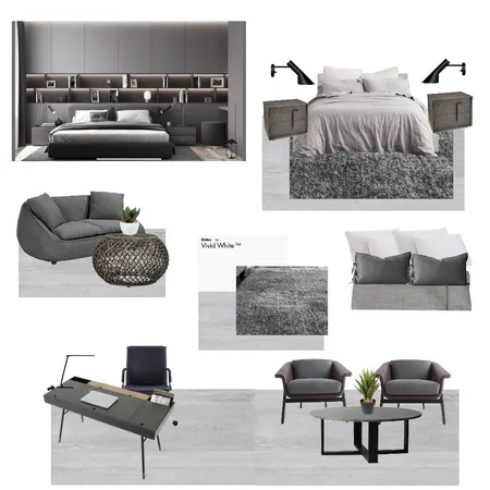 Master's Bedroom - Grayscale Interior Design Mood Board by sulo.creatives on Style Sourcebook
