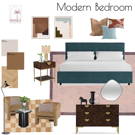 Modern bedroom Interior Design Mood Board by Manea Interiors on Style Sourcebook