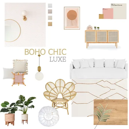 Boho Chic Luxe Interior Design Mood Board by DKB PROJECTS on Style Sourcebook