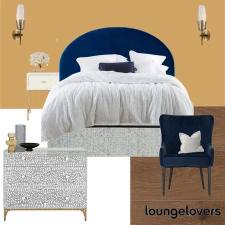 Boho Luxe Bedroom Interior Design Mood Board by Lounge Lovers on Style Sourcebook