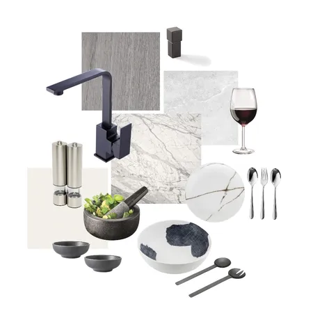 Kitchen - stone + laminex Interior Design Mood Board by Stella George Design on Style Sourcebook