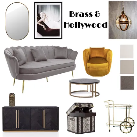 Hollywood Interior Design Mood Board by Di Taylor Interiors on Style Sourcebook