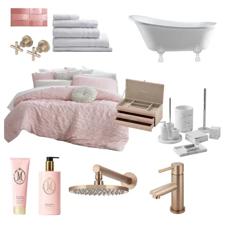 Harriet's Room / Ensuite Interior Design Mood Board by happykangaroo1234 on Style Sourcebook