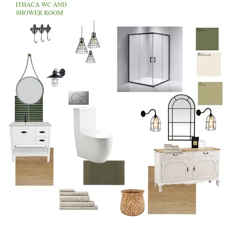 Ithaca WC and Shower Room Interior Design Mood Board by Elena A on Style Sourcebook