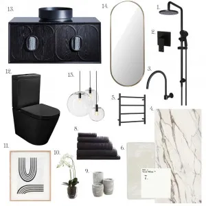 Bathroom Sample board final Interior Design Mood Board by BlueOrange Interiors on Style Sourcebook