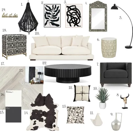 Living Room- Sample Board final Interior Design Mood Board by BlueOrange Interiors on Style Sourcebook