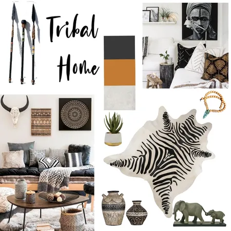 Tribal Home Interior Design Mood Board by Connected Living Designs on Style Sourcebook