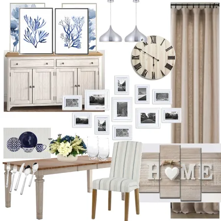 Module 9 - Dining Room Interior Design Mood Board by Sarah on Style Sourcebook