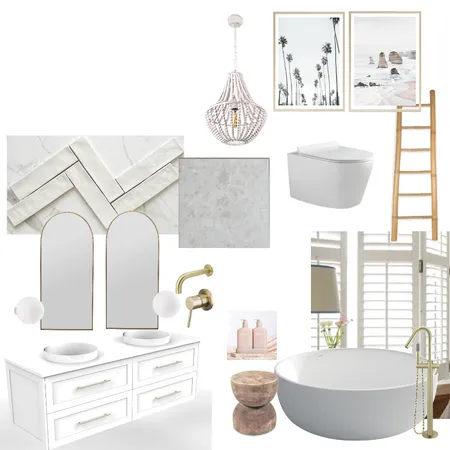 Main Bathroom Interior Design Mood Board by theemeraldhouseproject on Style Sourcebook