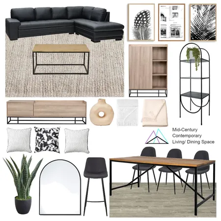 Byford Mid Century industrial living 2 Interior Design Mood Board by Invelope on Style Sourcebook