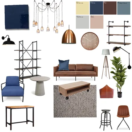 Mat Industrial Interior Design Mood Board by merlalaguna on Style Sourcebook