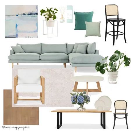 Living & Dining Interior Design Mood Board by ourcanopyempire on Style Sourcebook