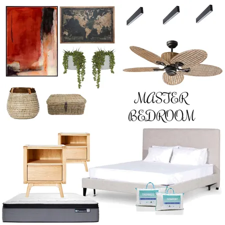 Master bedroom, module 10 assignment part B Interior Design Mood Board by Jatin Pathak on Style Sourcebook