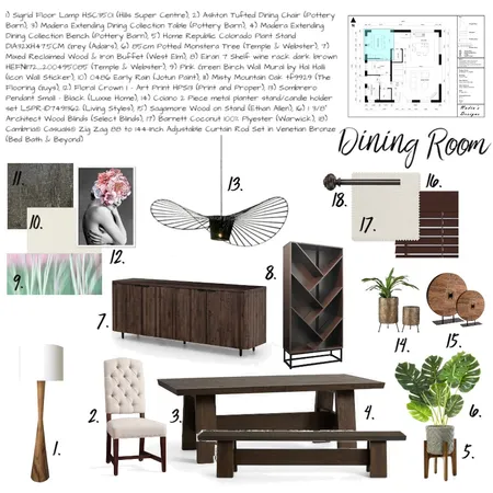 Assignment 9 - Interior Design - Dining Room Interior Design Mood Board by chandre12 on Style Sourcebook