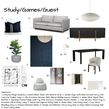 Assignment 9 Guest Interior Design Mood Board by engsm001 on Style Sourcebook
