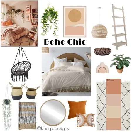 Boho Chic Interior Design Mood Board by kaitharper on Style Sourcebook