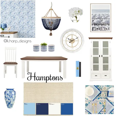 Hamptons Interior Design Mood Board by kaitharper on Style Sourcebook