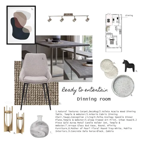Dinning Interior Design Mood Board by vivid interiors on Style Sourcebook