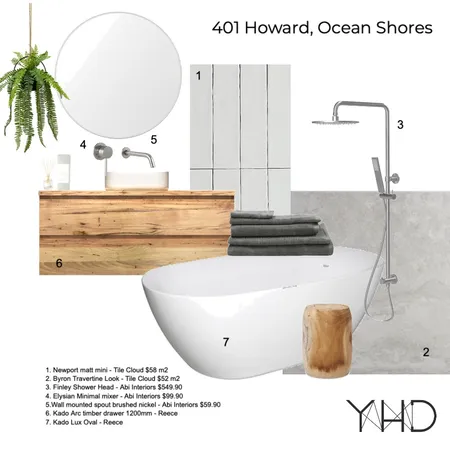 401- Howard, Ocean Shores Interior Design Mood Board by Your Home Designs on Style Sourcebook