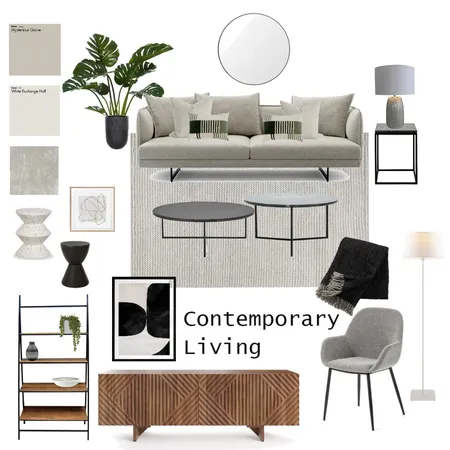 Contemporary Living Interior Design Mood Board by Gabriela Sorrentino on Style Sourcebook