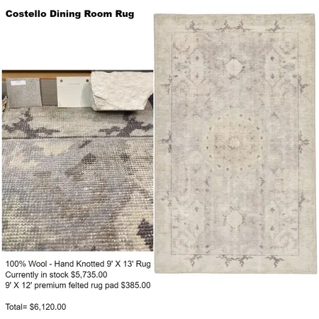 costello dining room rug Interior Design Mood Board by Intelligent Designs on Style Sourcebook