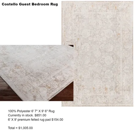 costello guest bedroom rug Interior Design Mood Board by Intelligent Designs on Style Sourcebook