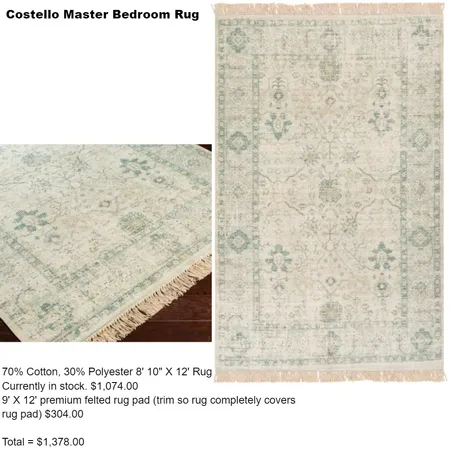 costello master bedroom rug Interior Design Mood Board by Intelligent Designs on Style Sourcebook