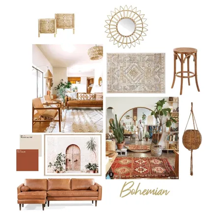 Bohemian Interior Design Mood Board by tahnee cardoso on Style Sourcebook