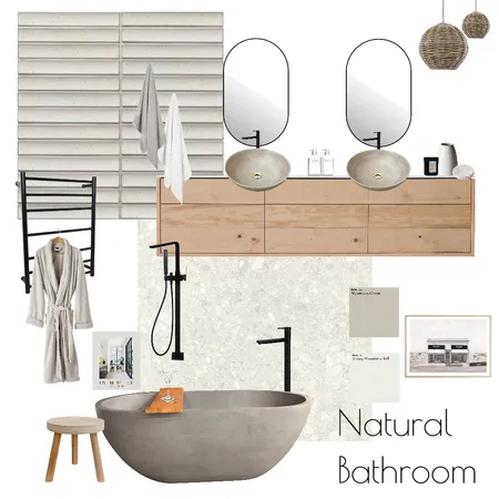 Natural Bathroom Interior Design Mood Board by SoneiHome on Style Sourcebook