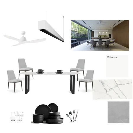 Dining - Grayscale Interior Design Mood Board by sulo.creatives on Style Sourcebook