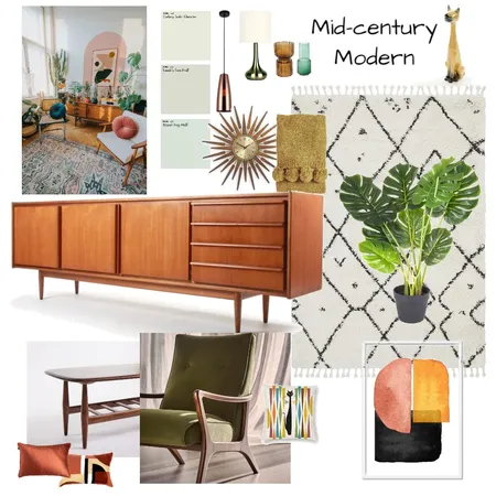 Mid century living room Interior Design Mood Board by Melly072 on Style Sourcebook