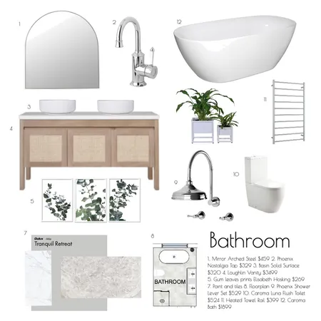 Bathroom Interior Design Mood Board by Ceilidh on Style Sourcebook